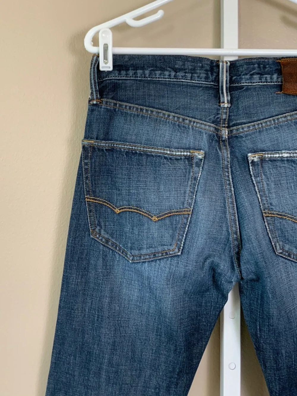 American Eagle Original Taper Distressed Jeans